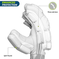 DSC Conder Pro RH Batting Gloves , White - Best Price online Prokicksports.com