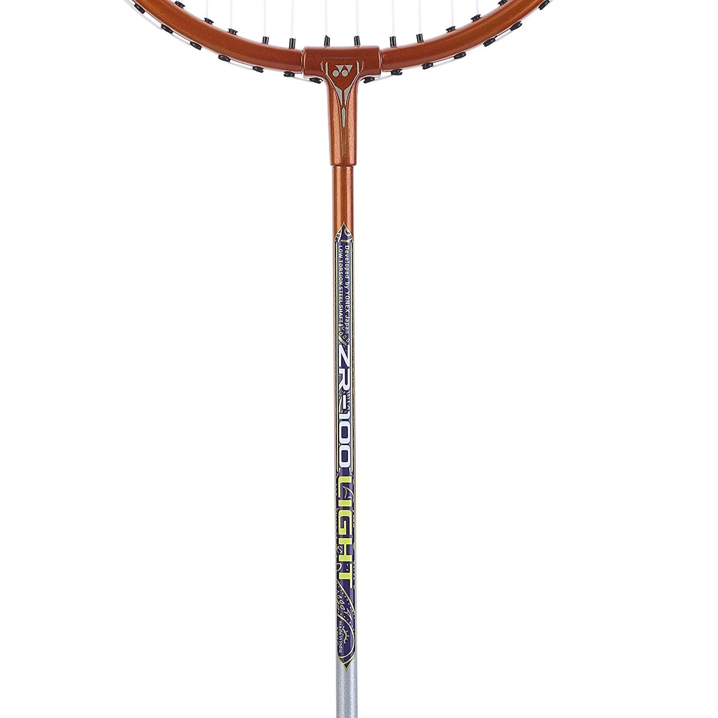 Yonex ZR 100 Light Aluminum Badminton Racquet Strung, Grip Size G4 (Orange) - Best Price online Prokicksports.com