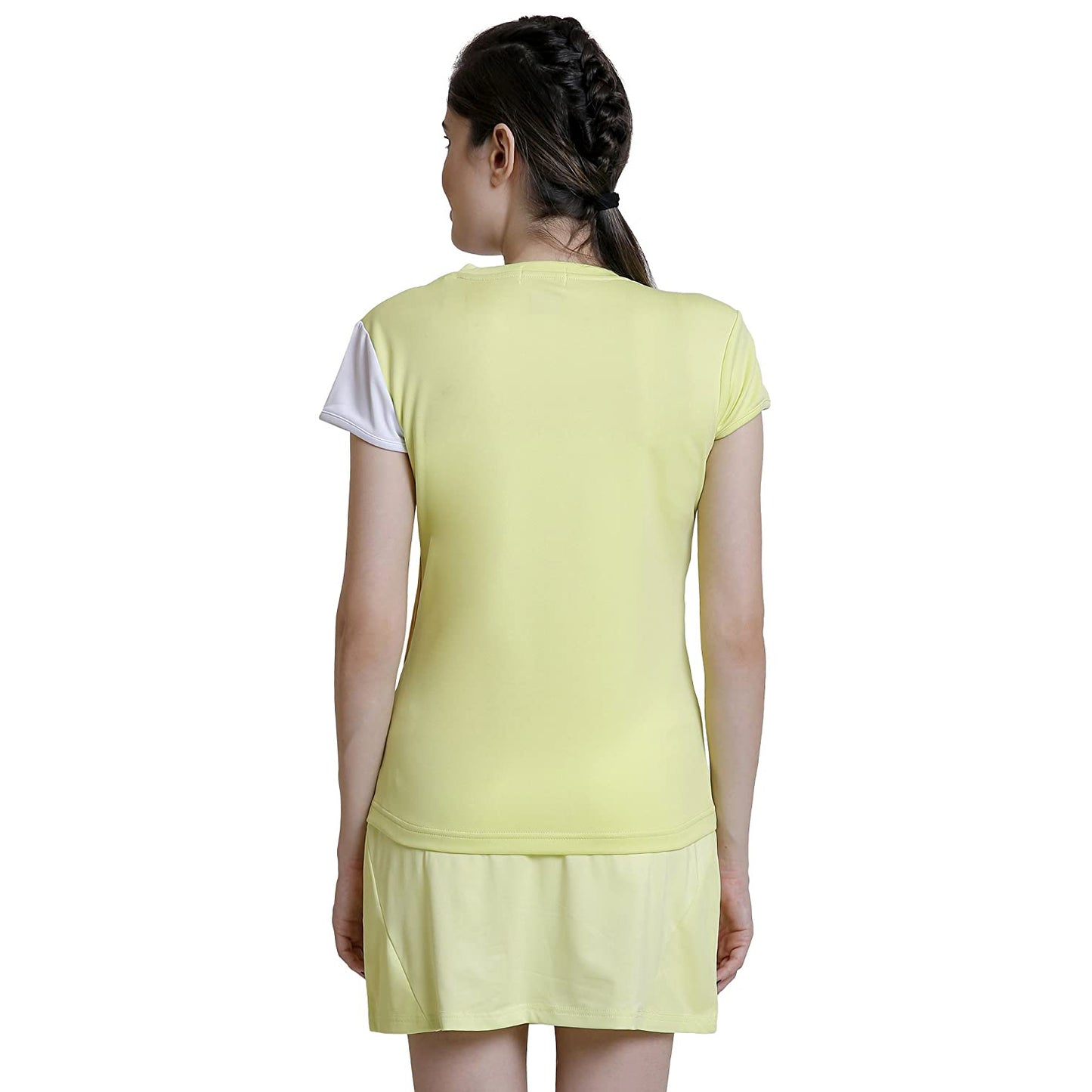 Yonex 856 Round Neck T Shirt for Women, Bright Lime - Best Price online Prokicksports.com