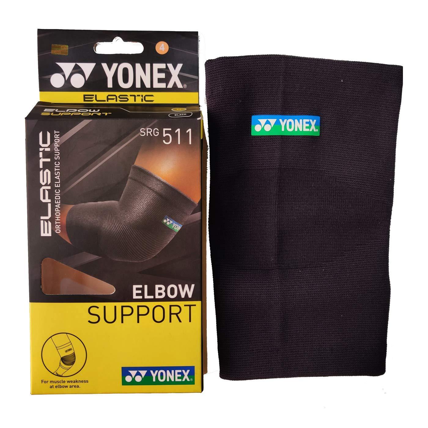 Yonex Sports Elbow Support for Badminton and Tennis Black - Best Price online Prokicksports.com