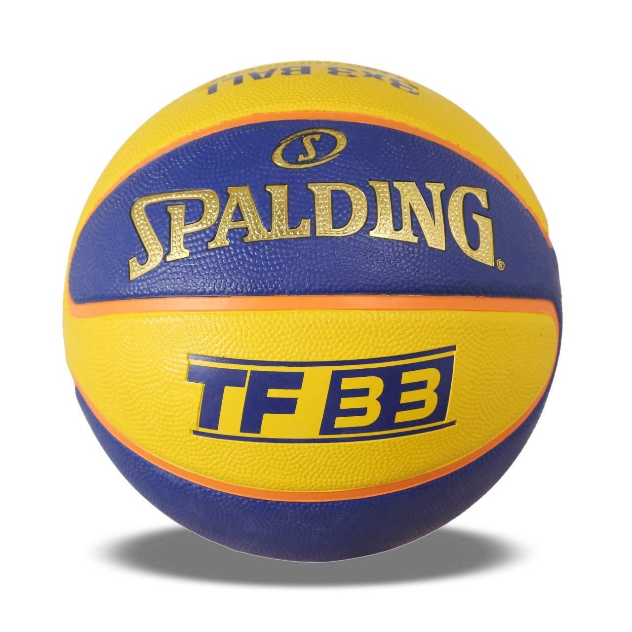 Spalding BB-SPALDING-TF-33-YLW-BLU-6 Basketball, Size 6 (Yellow-Blue) - Best Price online Prokicksports.com