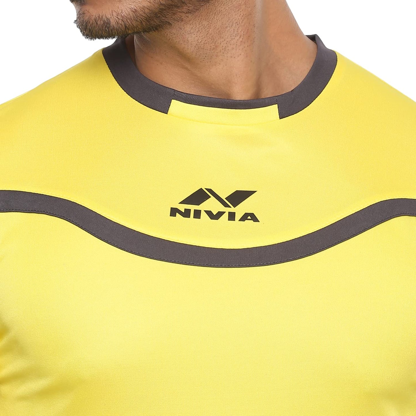 Nivia Armour Goal Keeper Jersey, Yellow/Black - Best Price online Prokicksports.com