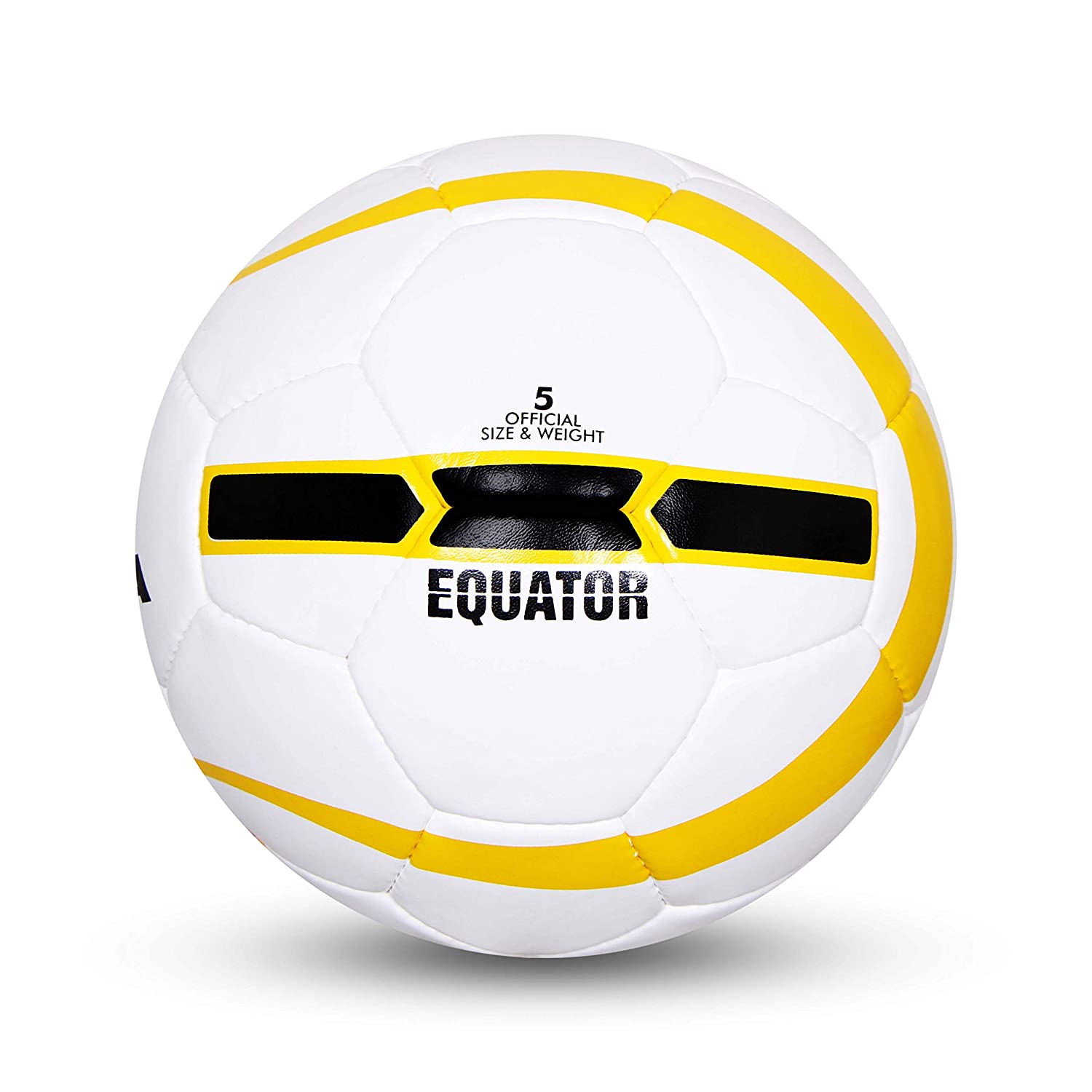 Nivia Equator Football, White/Black - Size 5 - Best Price online Prokicksports.com