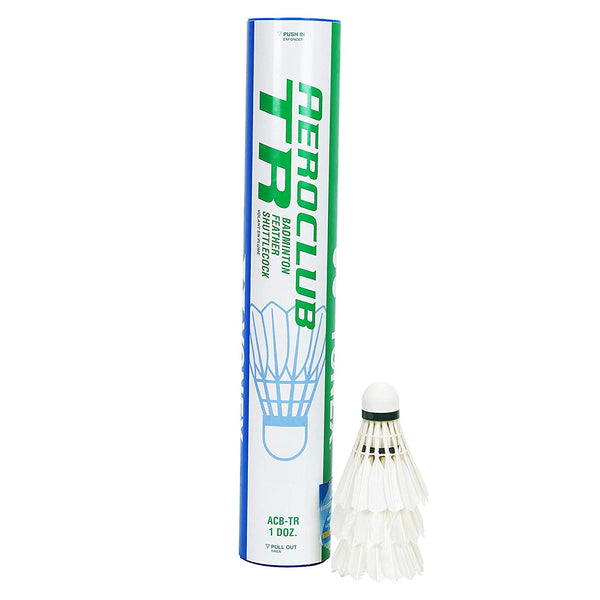 Yonex Aeroclub TR Badminton Feather Shuttlecock – 12 Pieces (Pack of 1)