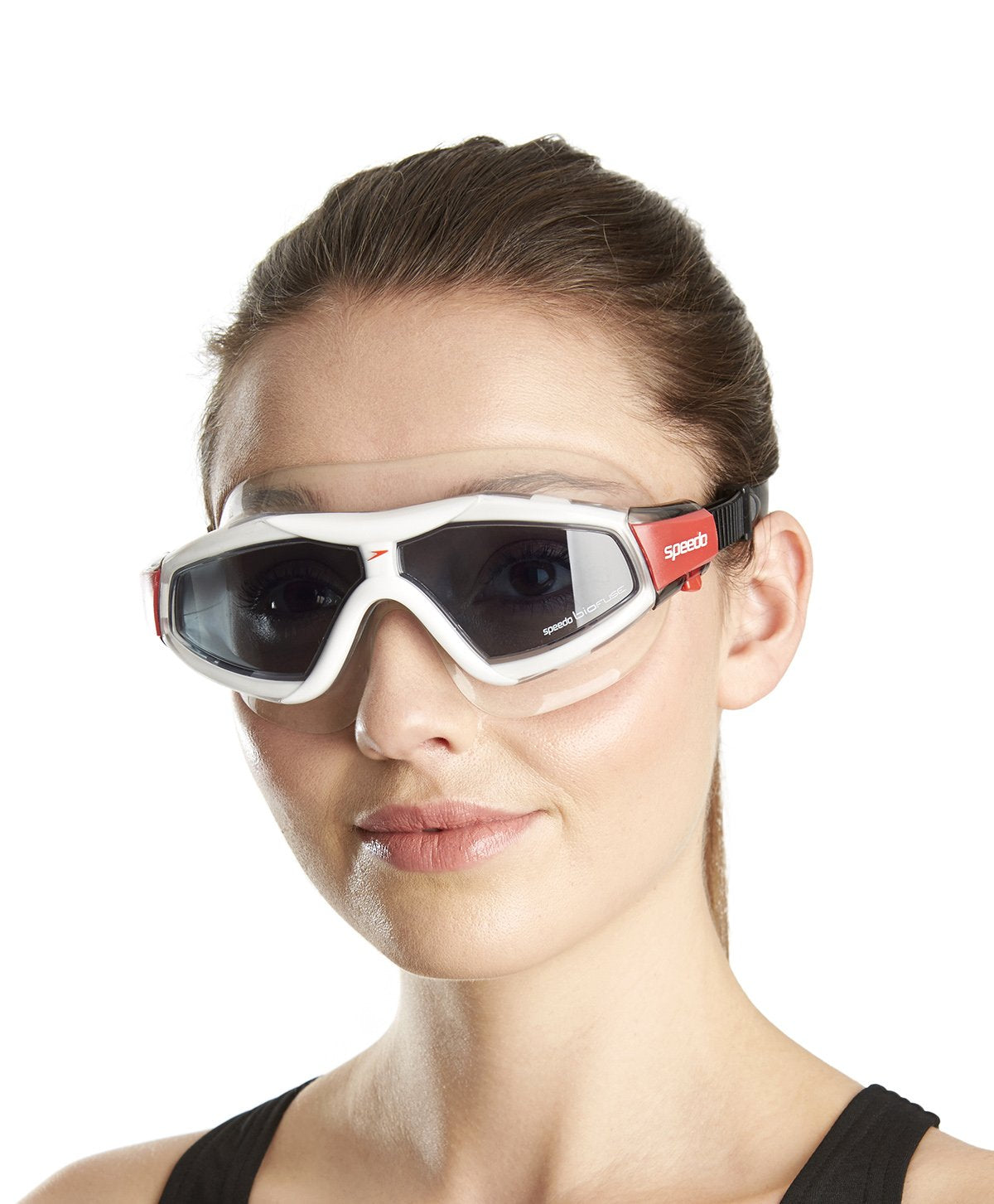 Speedo Unisex-Adult Rift Pro Mask Goggles (Red/Smoke) - Best Price online Prokicksports.com