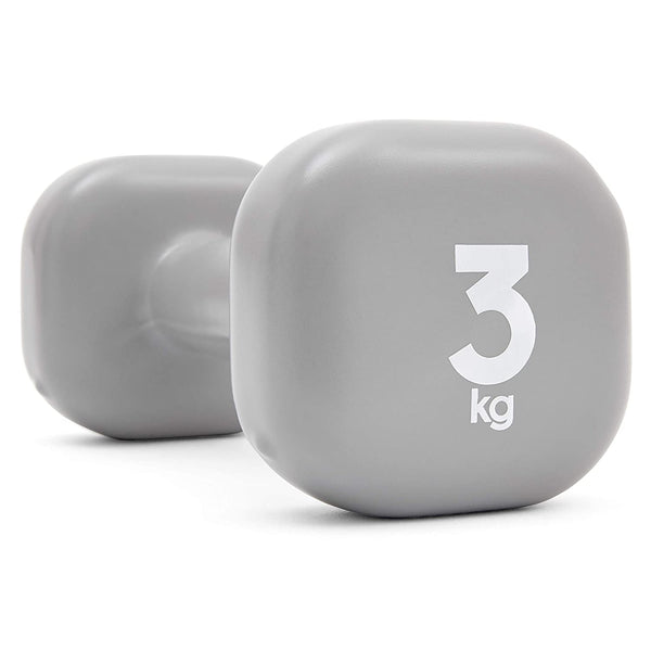 Reebok Unisex Dumbbells, Grey - 3 KG (Single Piece)