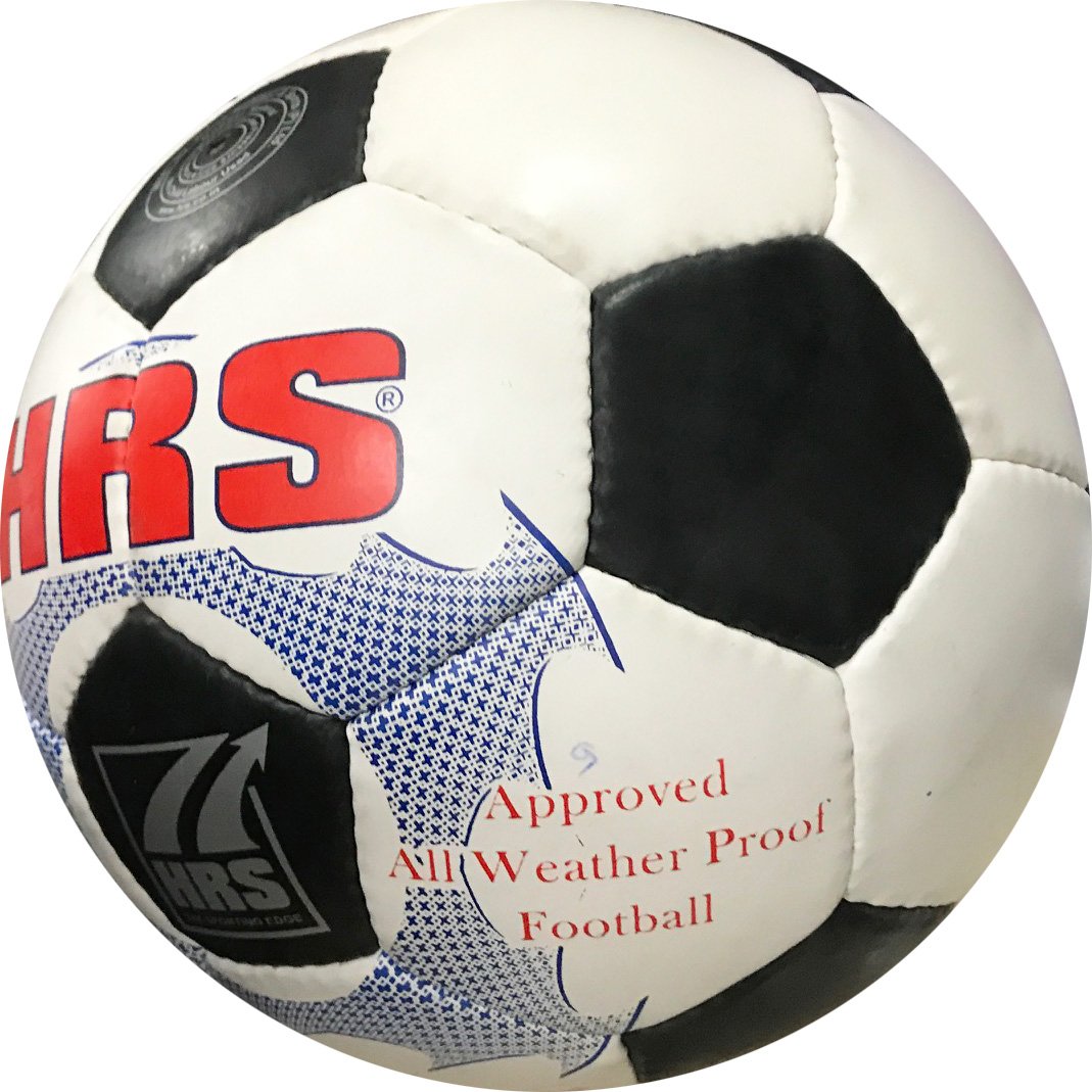 HRS Trainer Synthetic Rubber Football - (Black/White) Size 5 - Best Price online Prokicksports.com