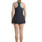 Speedo Female Swimwear Racerback Swimdress with Boyleg (Black/Adriatic) - Best Price online Prokicksports.com