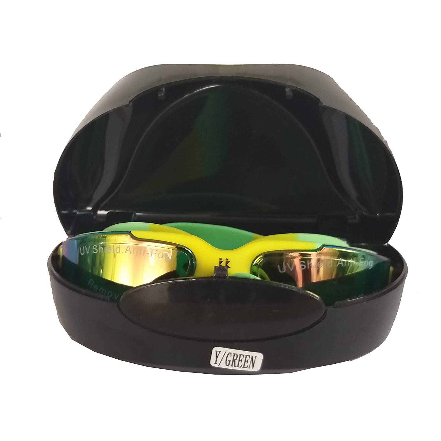 Konex CI-8311 Swimming Goggle, Yellow/Green - Best Price online Prokicksports.com