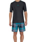 Speedo Male Swimwear Short Sleeve Suntop (8PSM01B375_Oxid Grey/Jade) - Best Price online Prokicksports.com
