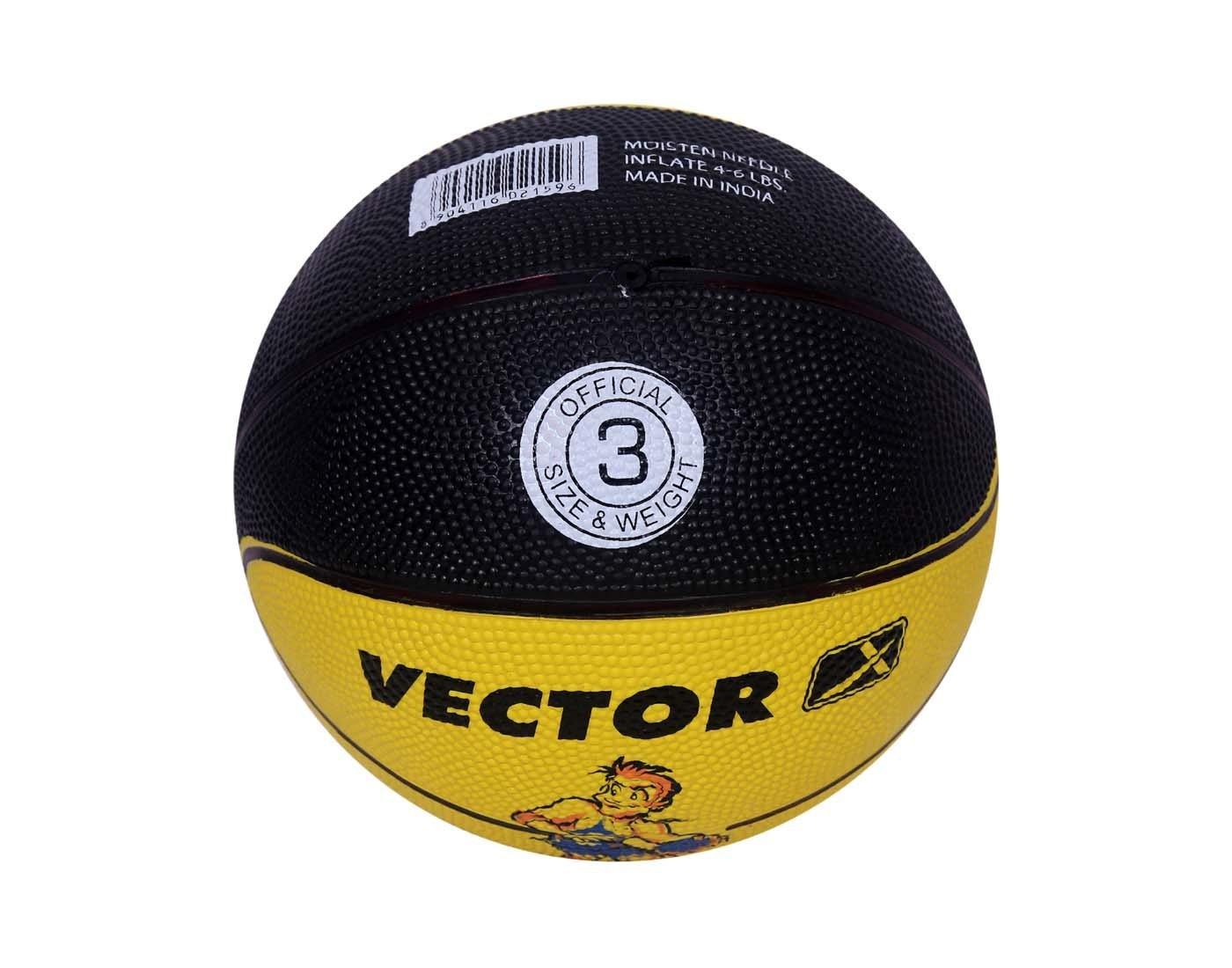 Vector X Toon Basketball, Men's Size 3 Yellow/Black - Best Price online Prokicksports.com