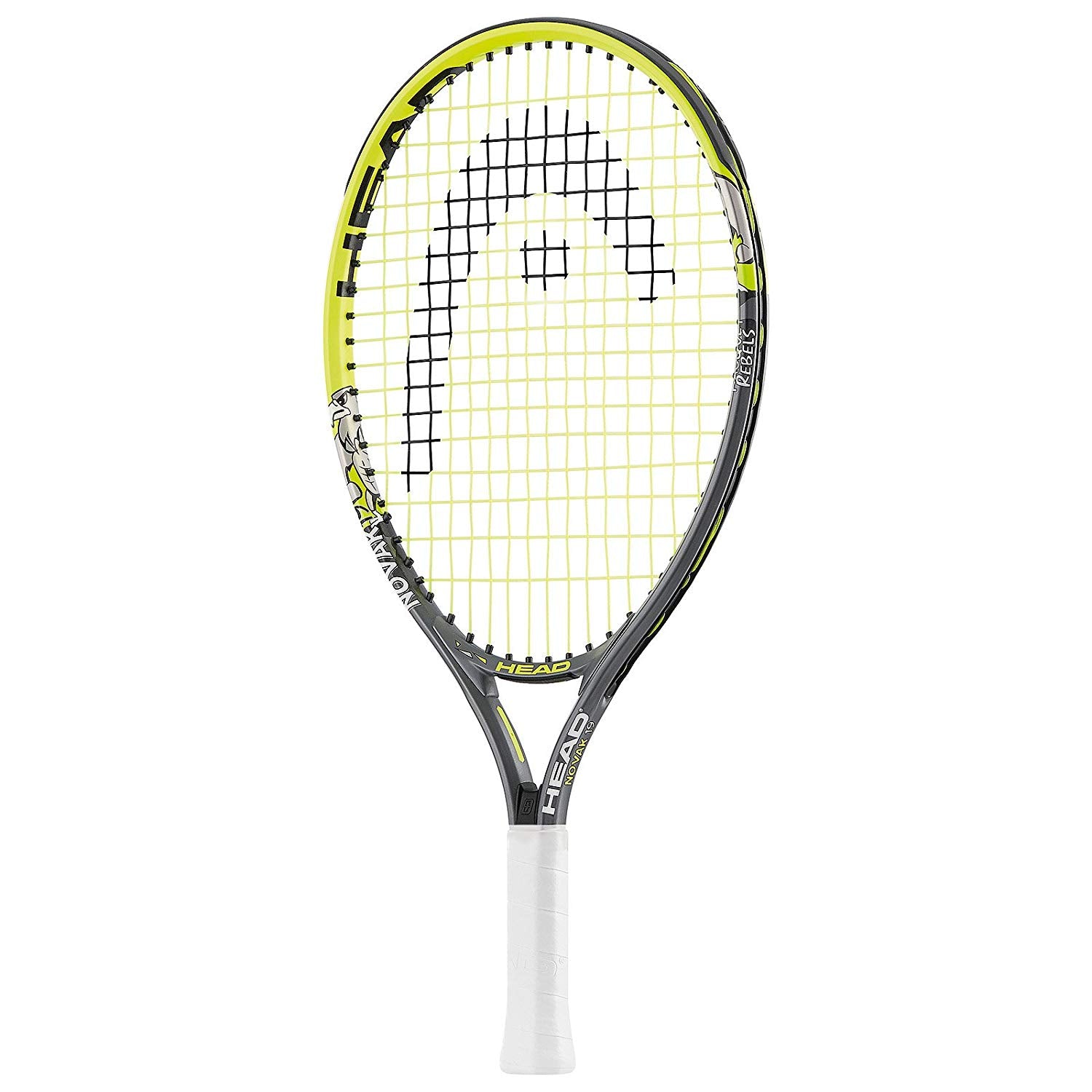 Head 232972 Novak Aluminum Tennis Racquet, Junior 23-inch (Yellow/Black) - Best Price online Prokicksports.com