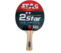 Stag 2 Star Table Tennis Racket - Red/Black - Best Price online Prokicksports.com