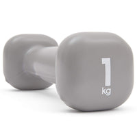Reebok Single Dumbbell - 1 KG (Grey) - Best Price online Prokicksports.com