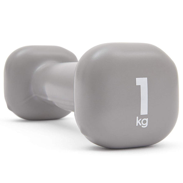 Reebok Single Dumbbell - 1 KG (Grey)