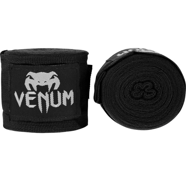 Venum Kontact Boxing Hand Wraps, 4 Mtrs - Black