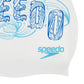 Speedo Slogan Print Swimming Cap, Free Size (White/Blue) - Best Price online Prokicksports.com