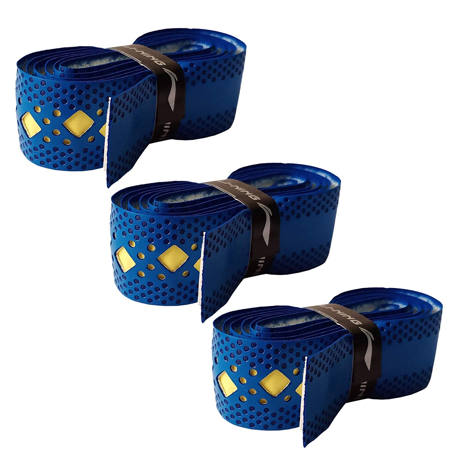 Li-Ning GP35 Badminton Dual Color Grip (Pack of3) - Blue - Best Price online Prokicksports.com