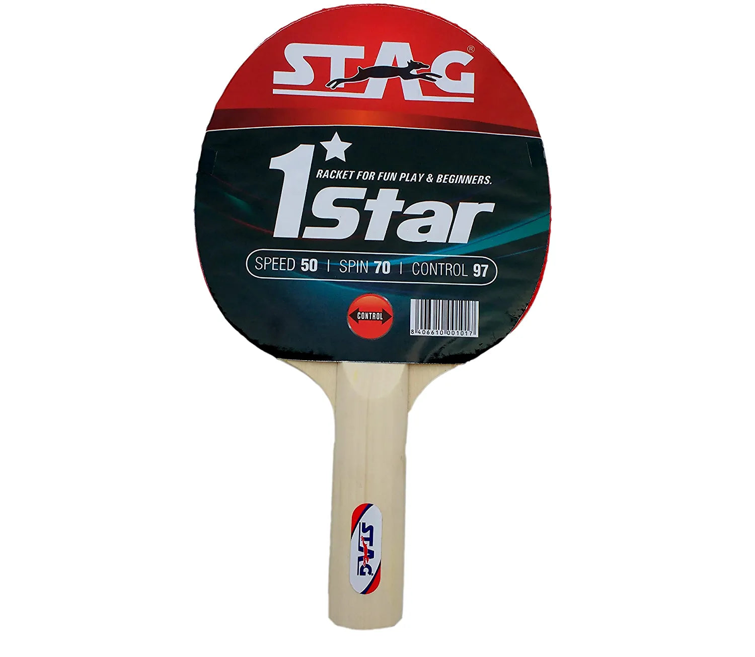 Stag 1 Star Table Tennis Racket - Red/Black – Prokicksports