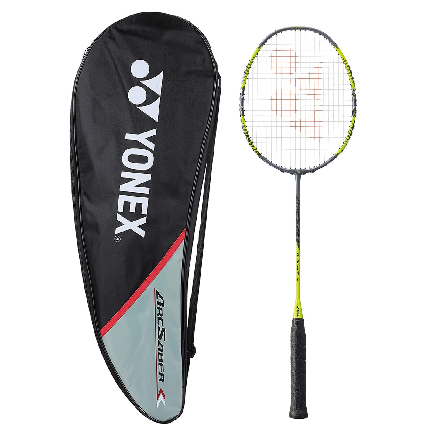 Yonex Arcsaber 7 Tour (4U5) Strung Badminton Racquet - Grey/Yellow - Best Price online Prokicksports.com