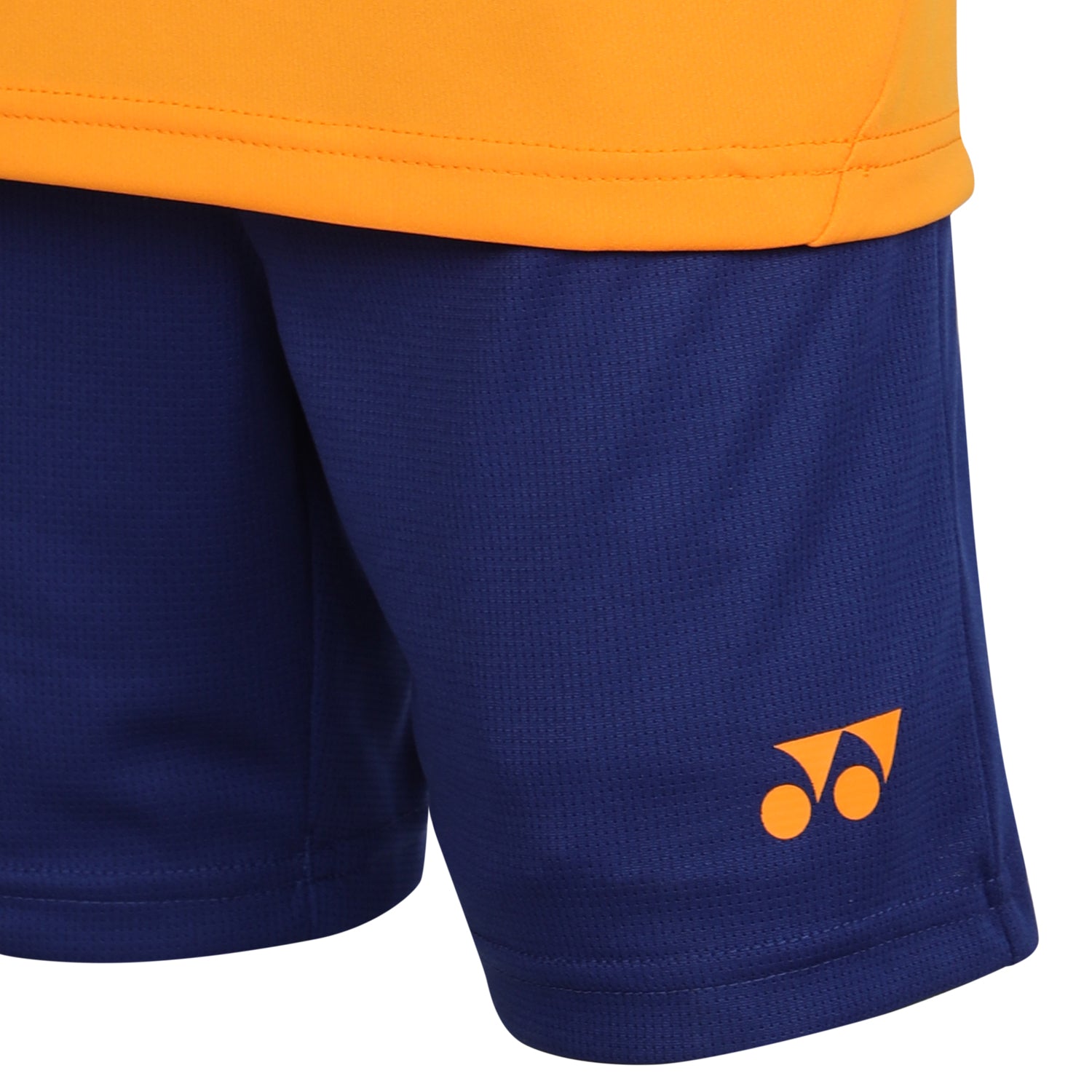 Yonex 1594 Round Neck T-Shirt and Short set for Junior, Bright MariGold - Best Price online Prokicksports.com