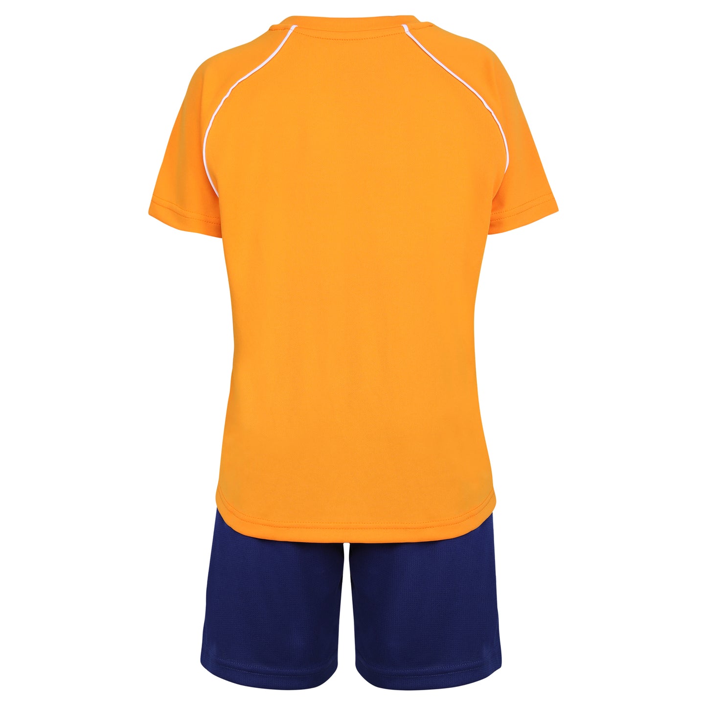 Yonex 1594 Round Neck T-Shirt and Short set for Junior, Bright MariGold - Best Price online Prokicksports.com