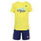 Yonex 1593 Round Neck T-Shirt and Short set for Junior, Butter Cup - Best Price online Prokicksports.com