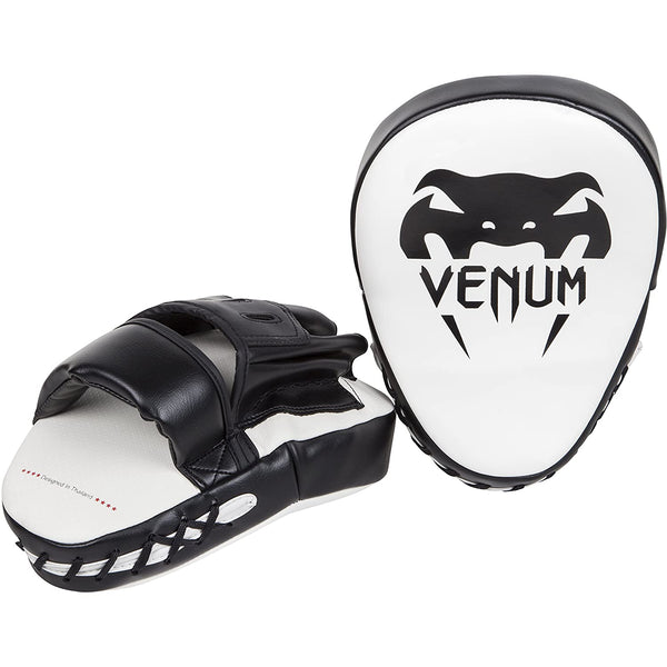 Venum Light Focus Mitts (Pair) - White/Black