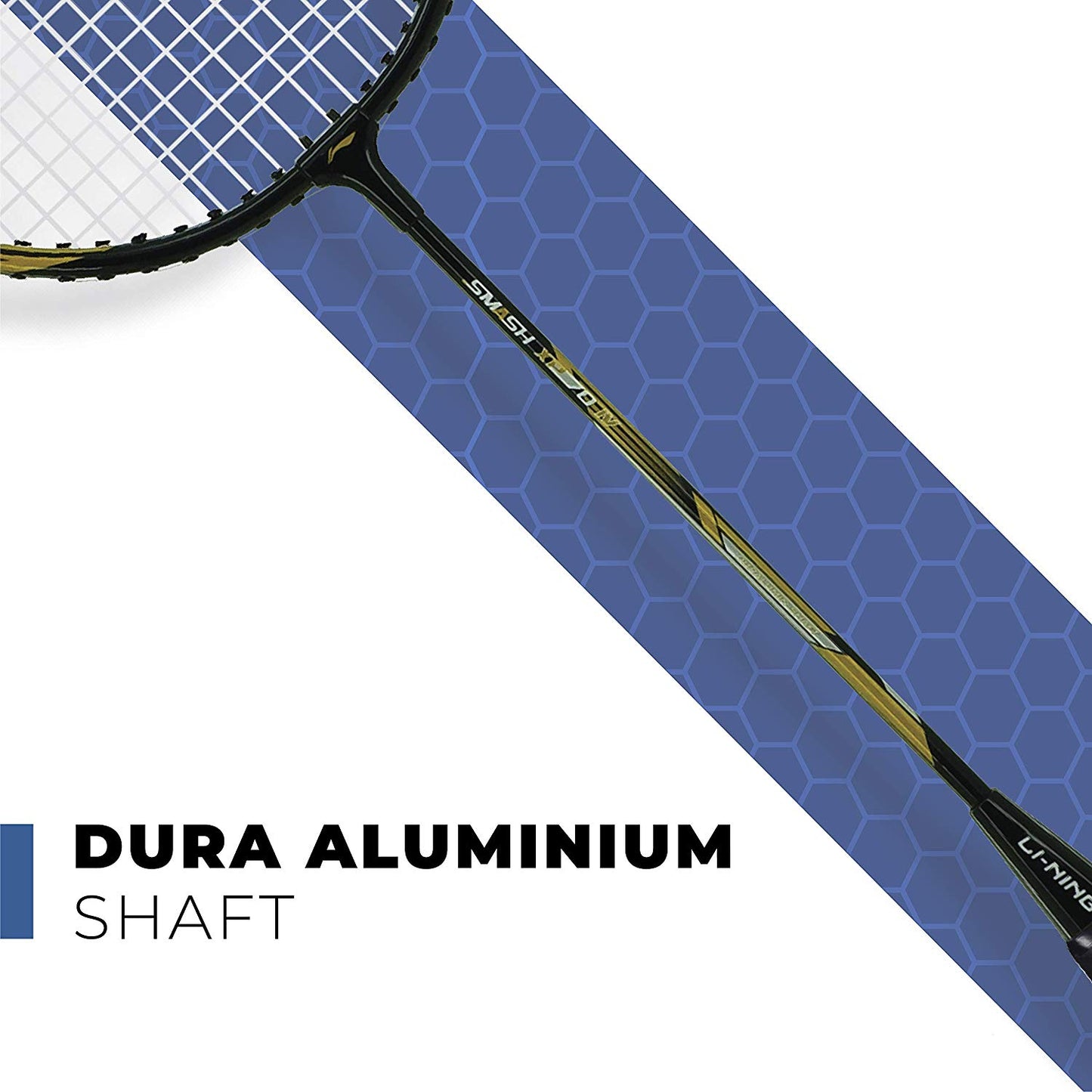 Li-Ning XP-70-IV Aluminum Badminton Racquet, Set of 2 (Black/Gold) - Best Price online Prokicksports.com
