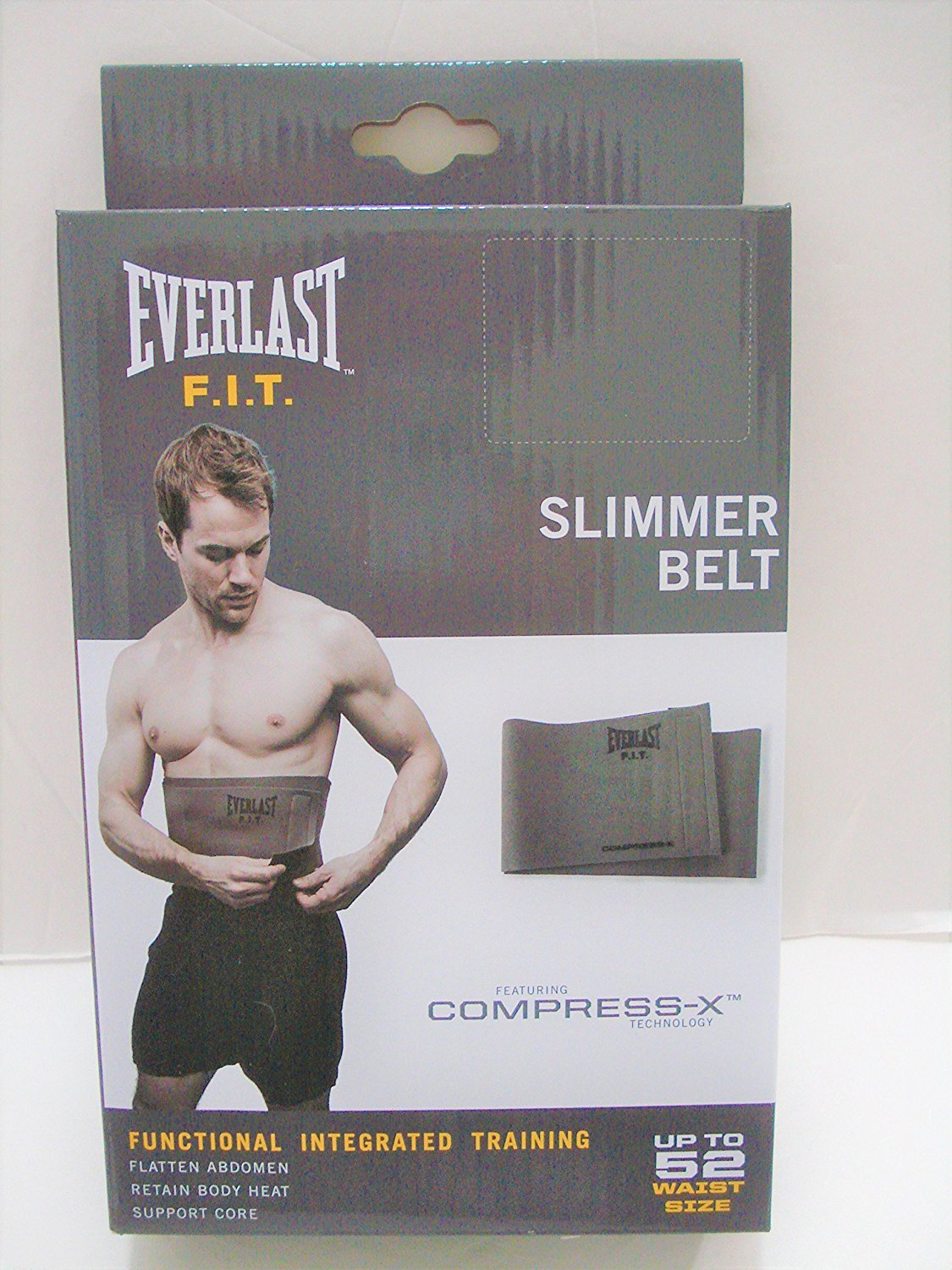 Everlast P00000378 Slimmer Belt, 52-inch (Grey) - Best Price online Prokicksports.com