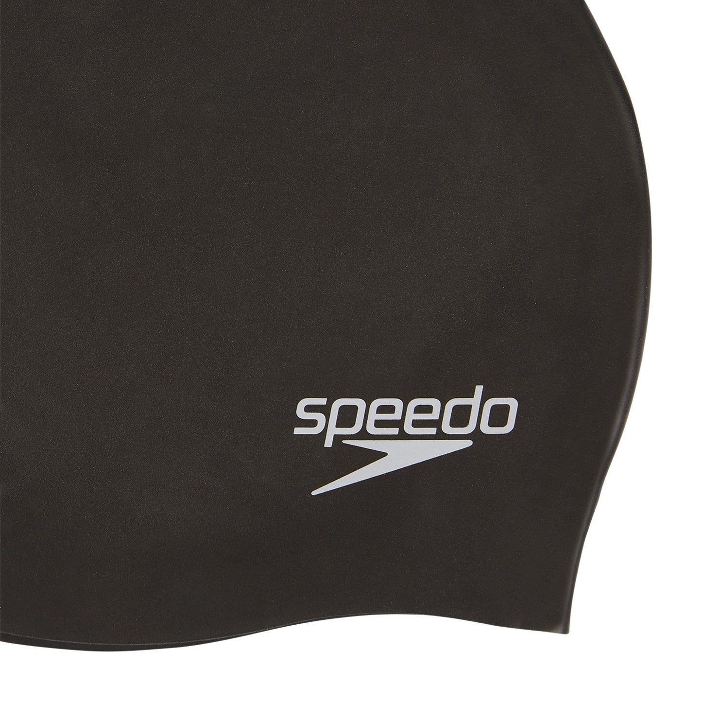 Speedo Plain Moulded Silicone Swimming Cap, Free Size (Black/Gold) - Best Price online Prokicksports.com