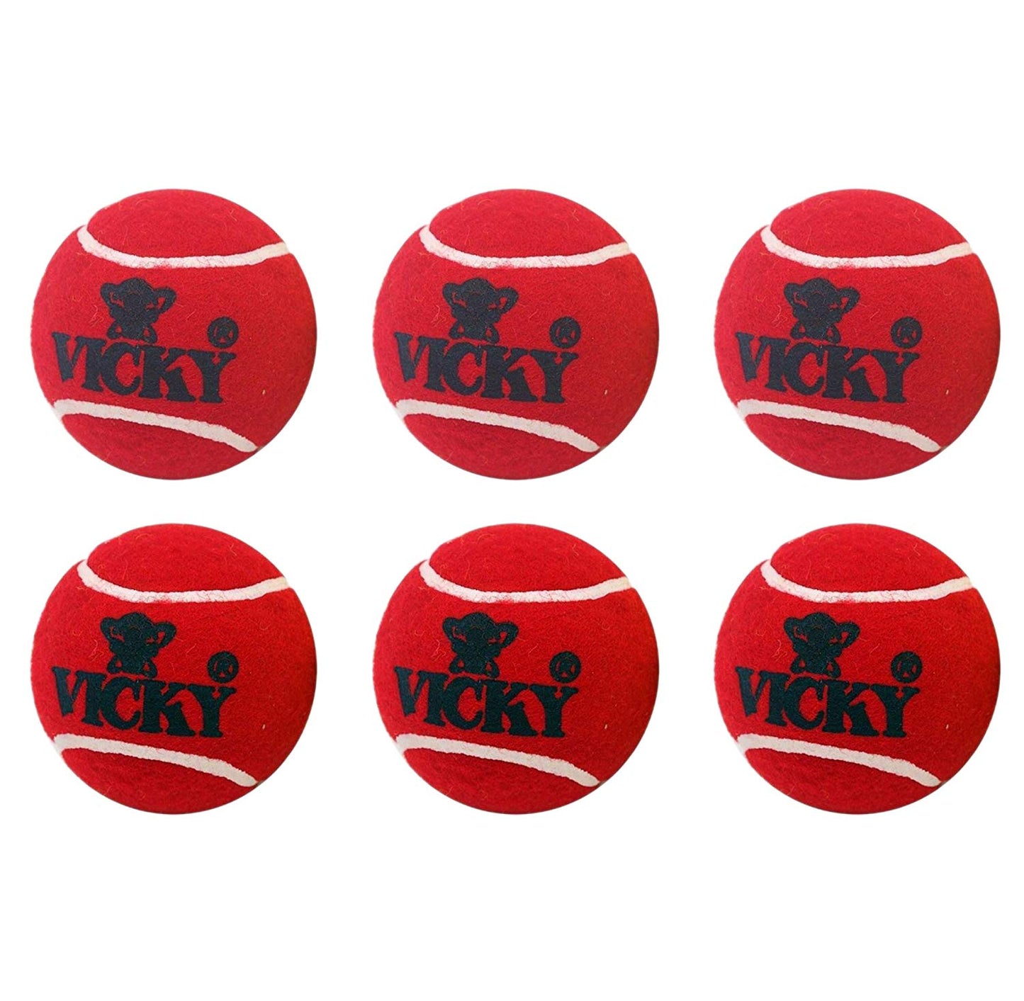 Vicky Cricket Tennis Ball - Heavy, Maroon - Best Price online Prokicksports.com