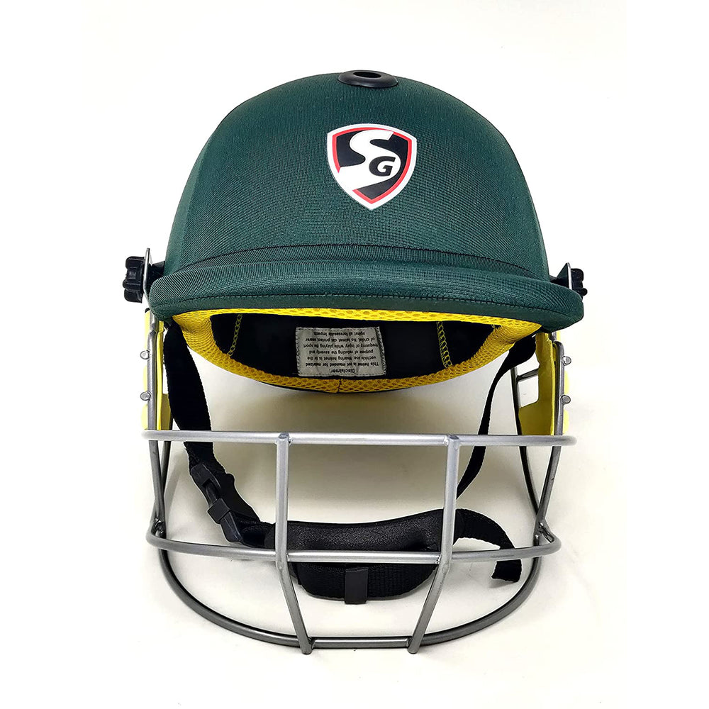 SG BlazeTech Cricket Helmet, Green - Best Price online Prokicksports.com