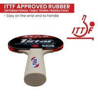 Stag 1 Star Table Tennis Racket - Red/Black - Best Price online Prokicksports.com