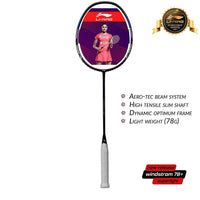 Li-Ning Windstorm 78 Plus Unstrung Badminton Racquet | Superlight 78g Frame | Aerotec Beam System | Dynamic Optimum Frame | High Tension Speed Racquet - Best Price online Prokicksports.com