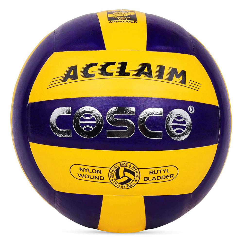 Cosco Acclaim Volleyball, Size 4 (Yellow/Blue - Pack of 24)
