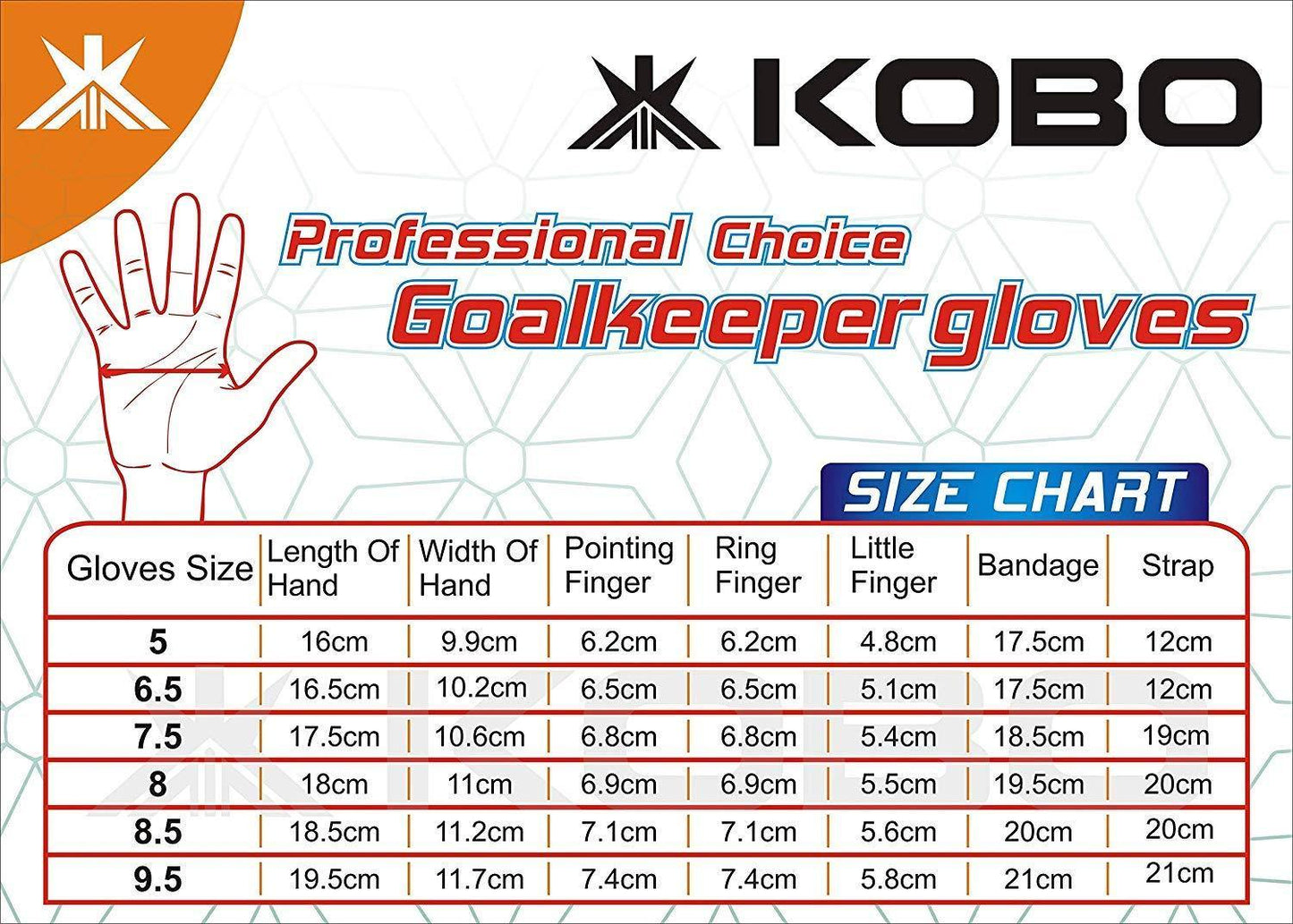 Kobo GKG 01 Goal Keeper Glove, Red - Best Price online Prokicksports.com