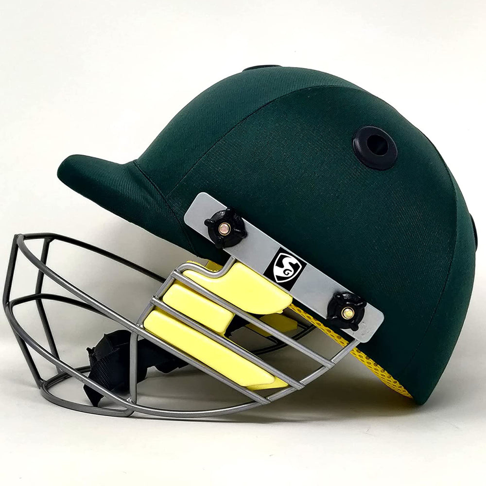 SG BlazeTech Cricket Helmet, Green - Best Price online Prokicksports.com