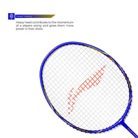 Li-Ning Super Series 2020 - (Strung) Graphite Badminton Racquet - Blue/Gold - Best Price online Prokicksports.com