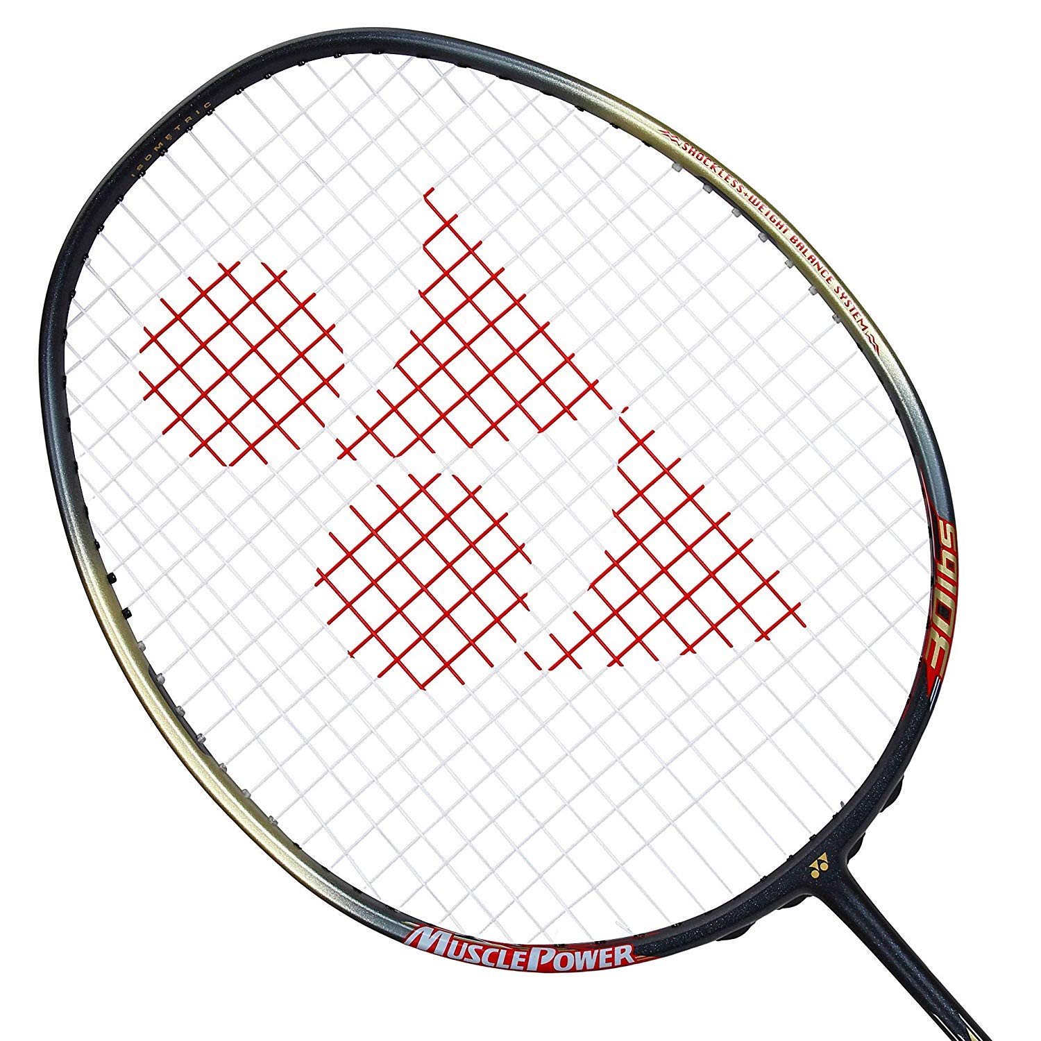 Yonex Muscle Power 55 Badminton Racket Strung Grey/Red - Best Price online Prokicksports.com