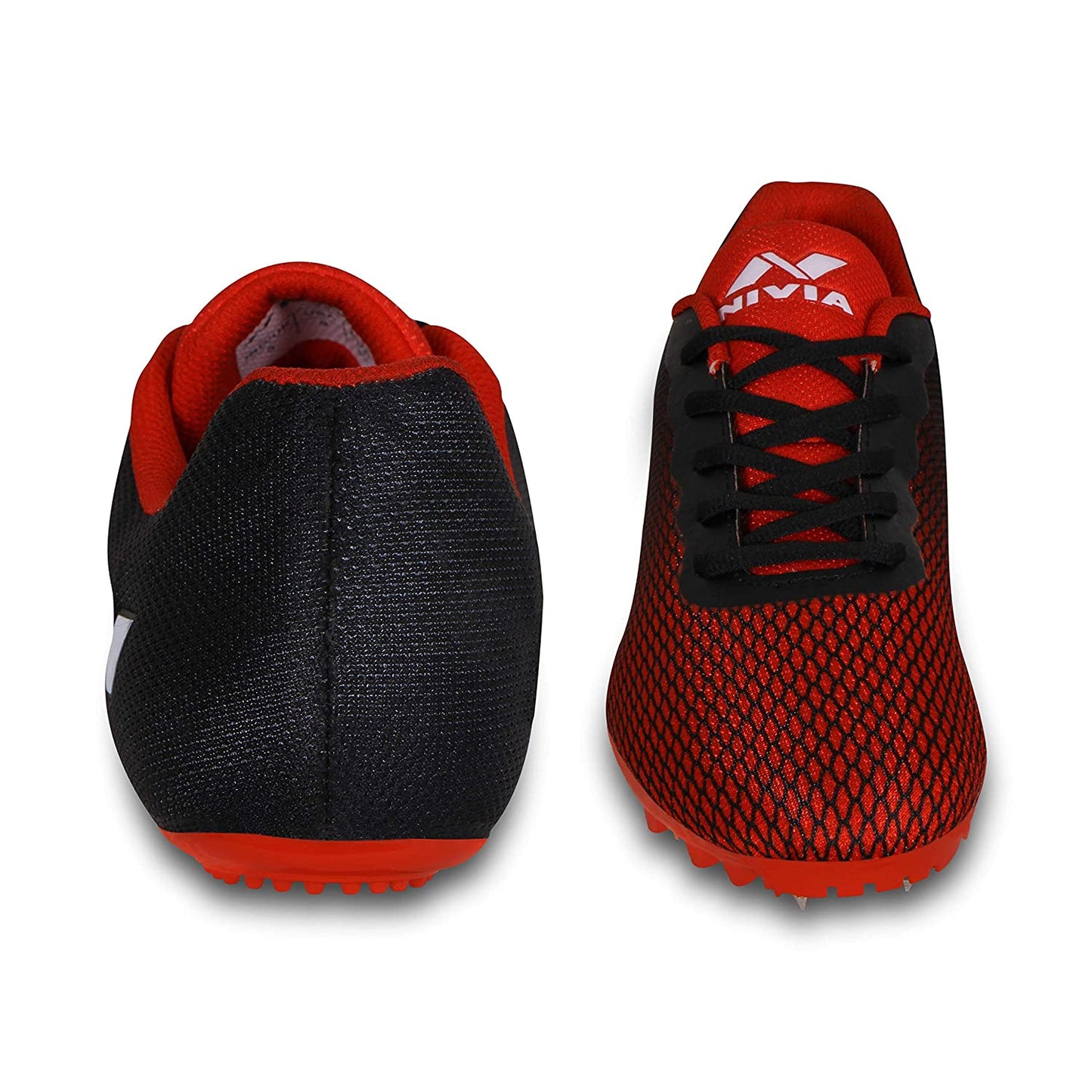 Nivia Stride 2.0 Track & Field Shoe, Red/Black - Best Price online Prokicksports.com