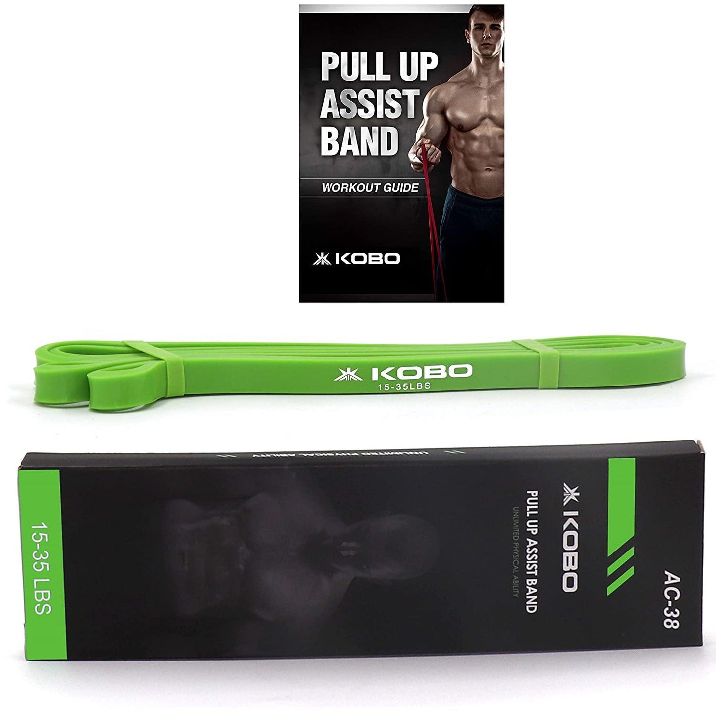 Kobo AC-38 Power Loop Band/Resistance Band/Rubber Pull Up Assist Band - Best Price online Prokicksports.com