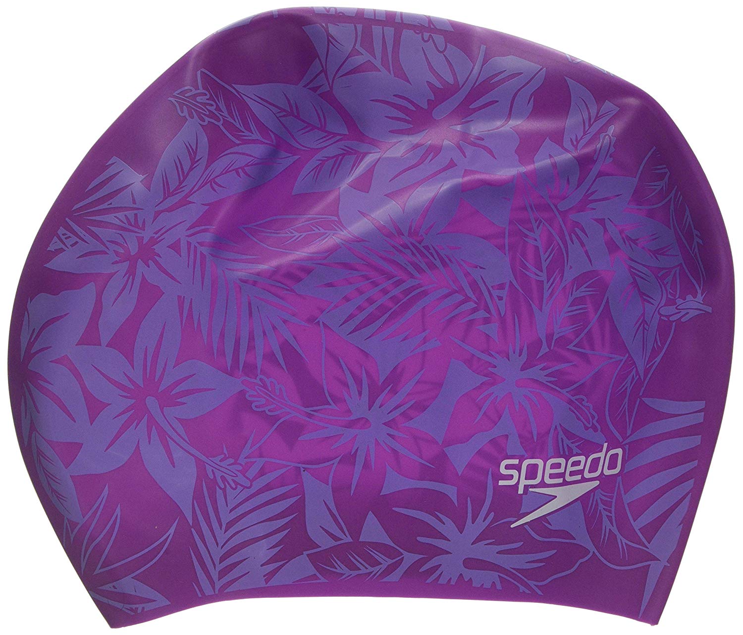 Speedo Long Hair Printed Cap (Pink/Purple) - Best Price online Prokicksports.com