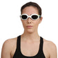 Speedo Unisex-Adult Futura Biofuse Polarised Goggles (White/Green) - Best Price online Prokicksports.com
