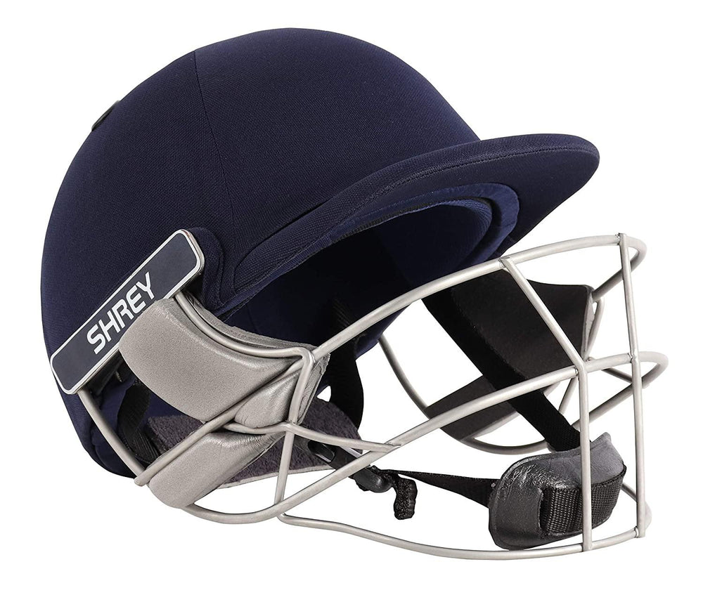Shrey Pro Guard Air Stainless Steel Navy - Best Price online Prokicksports.com