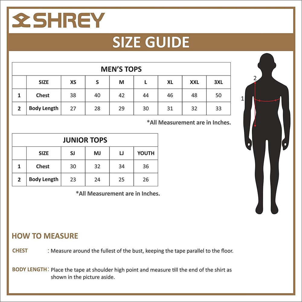 Shrey Cricket Whites & Coloured Clothing - Best Price online Prokicksports.com