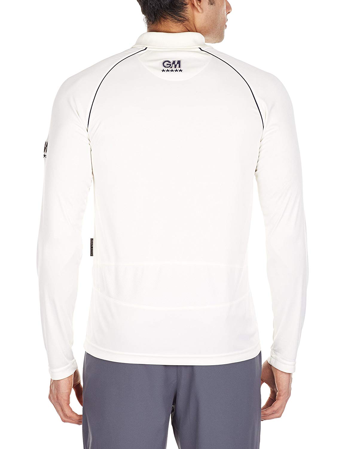 GM 7205 Full Sleeves Cricket T-Shirt (White/Navy) - Best Price online Prokicksports.com