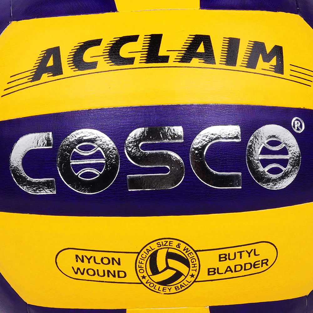 Cosco Acclaim Volleyball, Size 4 (Yellow/Blue - Pack of 24) - Best Price online Prokicksports.com