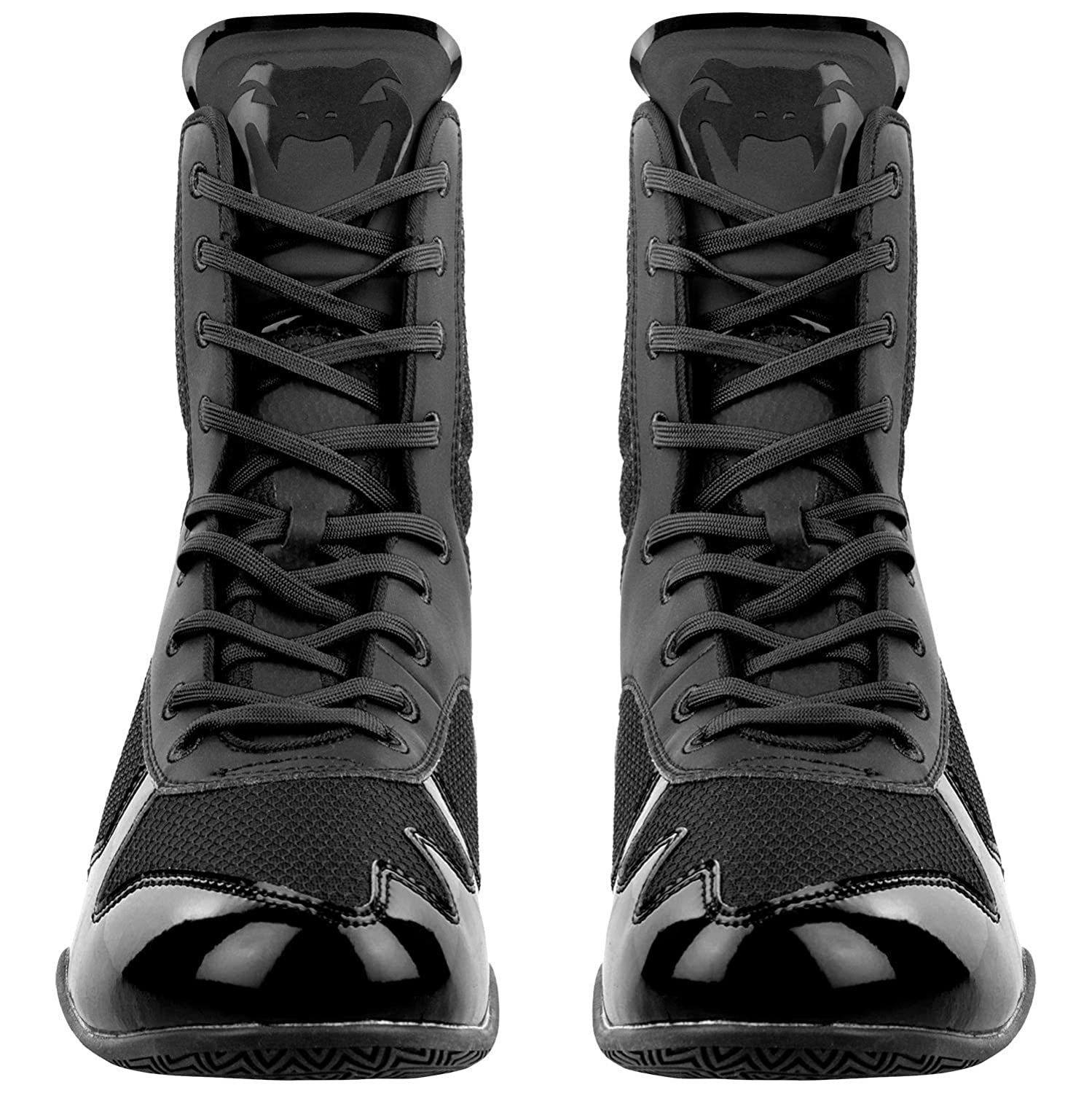 Venum Elite Boxing Shoes - Black - Best Price online Prokicksports.com