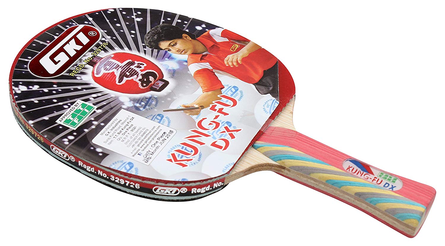 GKI Kung Fu DX Table Tennis Racquet - Best Price online Prokicksports.com